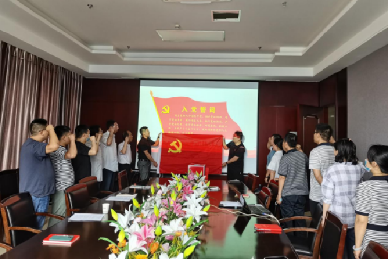 机关二支部召开“预备党员入党宣誓党员重温入党誓词”主题党日活动