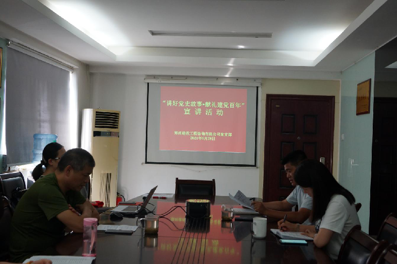 咨询团支部召开“讲好党史故事·献礼建党百年”宣讲活动