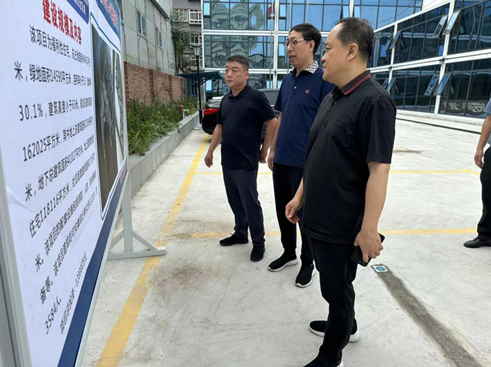 dcbox小金库官网党委委员、副总经理张岩到孙八砦城中村改造项目调研项目建设工作